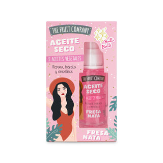 Huile Sèche Glitter The Fruit Company - Fraise crème
