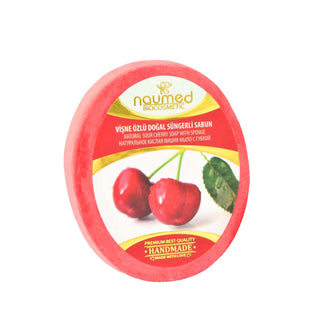 Savon éponge 2-en-1 - Cerise