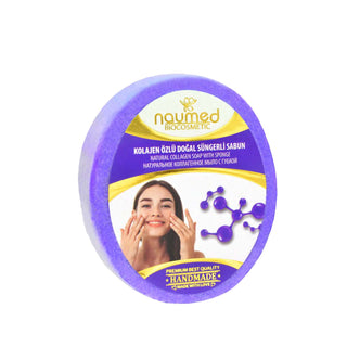 Savon éponge 2-en-1 - Collagène