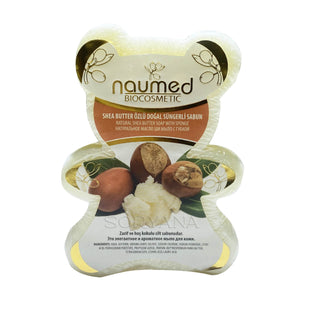 Savon éponge 2-en-1 Nounours - Beurre de karité