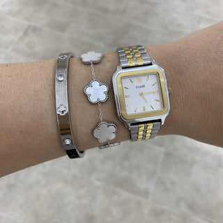 Bracelet Wardi - Argenté Nacré