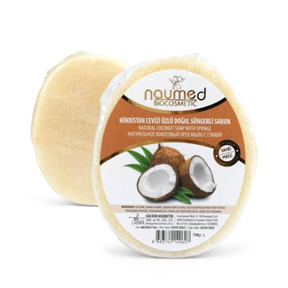 Savon éponge 2-en-1 - Noix de coco