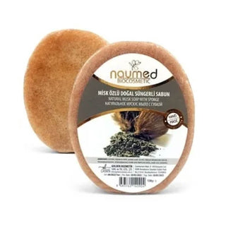 Savon éponge 2-en-1 - Musc