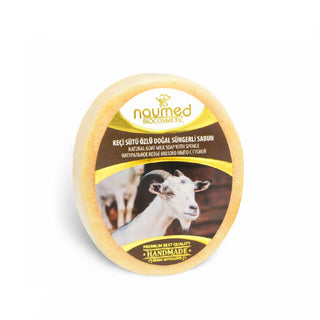 Savon éponge 2-en-1 - Lait de chèvre