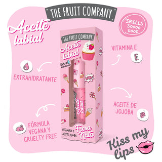 Huile à lèvres The Fruit Company - Fraise Crème