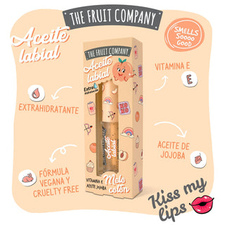 Huile à lèvres The Fruit Company - Pêche