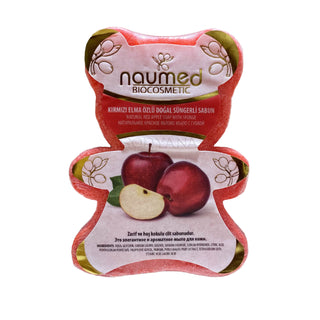 Savon éponge 2-en-1 Nounours - Pomme rouge
