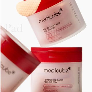 Red Succinic Acid Peeling Pads - Medicube
