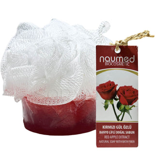 Savon 2 en 1 Fleur de douche - Rose rouge